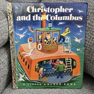 Christopher and the Columbus "A" Edition 1951 A Little Golden Book